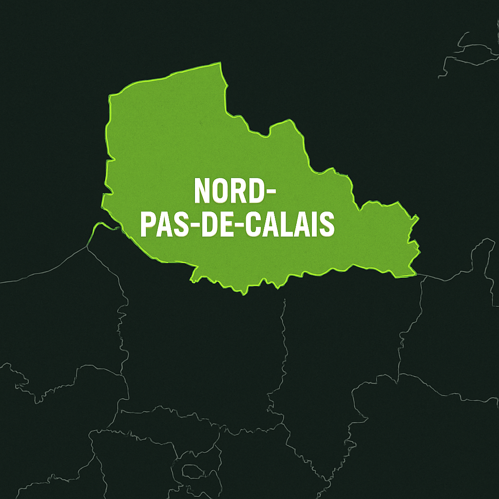 Carte du Nord-Pas-de-Calais